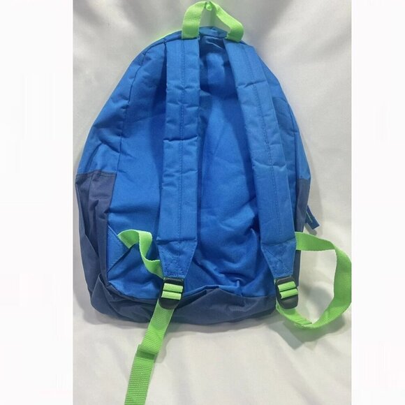 Trailmaker Backpack Classic Blue with Green Yellow Straps & Zipper NWT - Picture 6 of 9